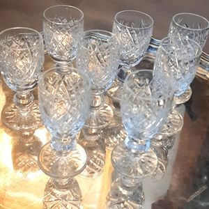 Vintage 8  WATERFORD Boyne Liqueur glasses